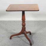 A Victorian mahogany tilt top occasional table,