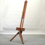 A wooden artist's easel