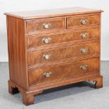 A good quality reproduction walnut chest,