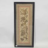 An early 20th century Chinese silk embroidery,