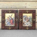 Continental school, 19th century, religious scenes, a pair