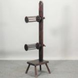 A 19th century wooden skeiner,