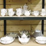 A collection of Paragon Victorian Rose pattern teawares,