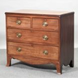 A Victorian mahogany chest,