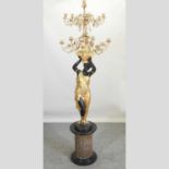 After Milo, Miguel Fernando Lopez, Portuguese, contemporary, a bronze and gilt figure