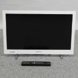 A Sony flat screen 24 inch television,