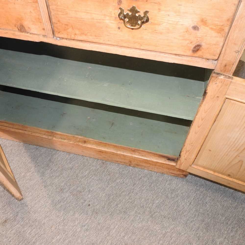 An early 20th century stripped pine dresser, - Image 2 of 11