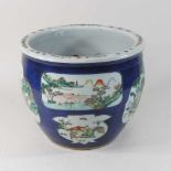 An early 20th century Chinese porcelain fish bowl,