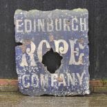 A vintage enamel sign,