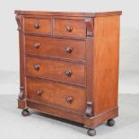 A 19th century mahogany Scottish chest of drawers