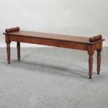 A Regency style oak window seat,