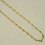 A 9 carat gold chain,