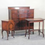 A 1920's mahogany chest of drawers, together with