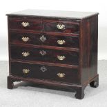 A George III mahogany chest,