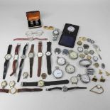 A collection of various wristwatches