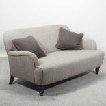 A Harris Tweed upholstered three piece suite,