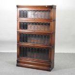 An early 20th century oak Globe Wernicke style bookcase,