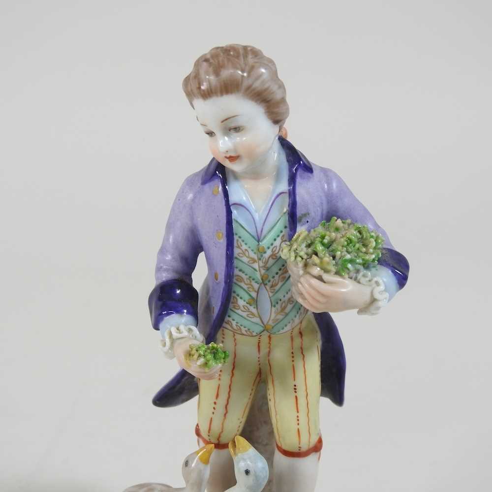 A Naples porcelain figure, - Image 3 of 5