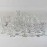 A collection of 19th and 20th century glassware,