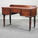 A 19th century mahogany writing desk,