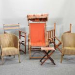 A pair of folding directors chairs,