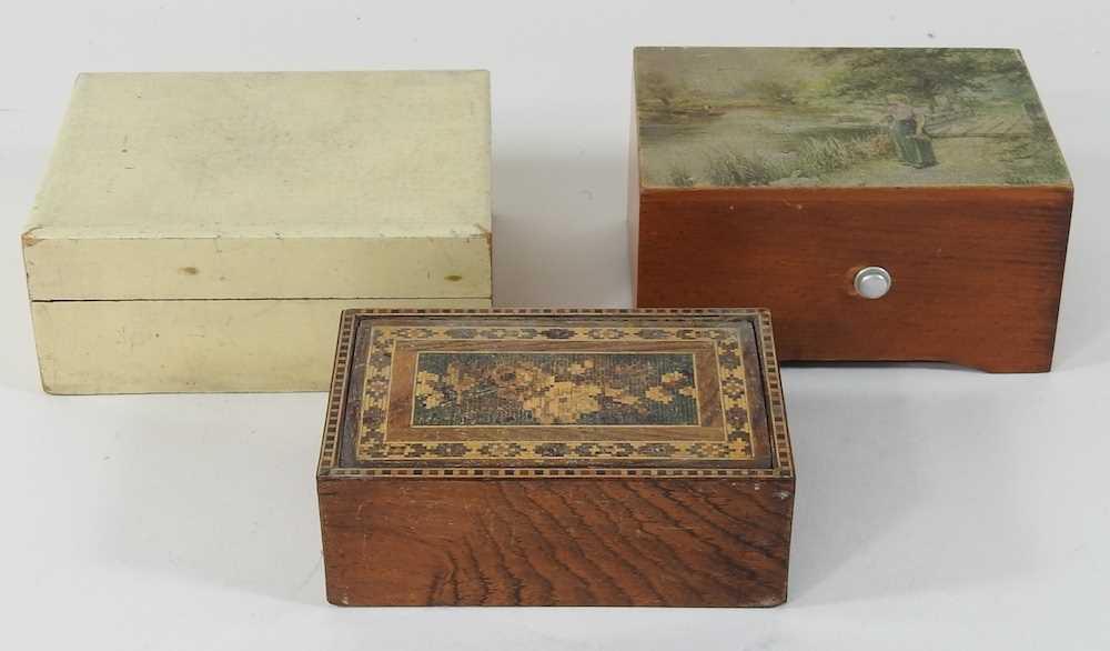 A small Victorian Tunbridgeware box, - Image 2 of 8