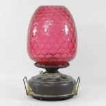 A 19th century oil lamp,