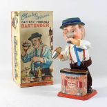 A vintage Charley Weaver Bartender battery powered toy,