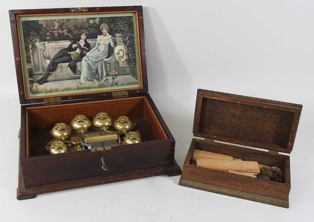 An early 20th century Swiss musical box, - Image 3 of 8