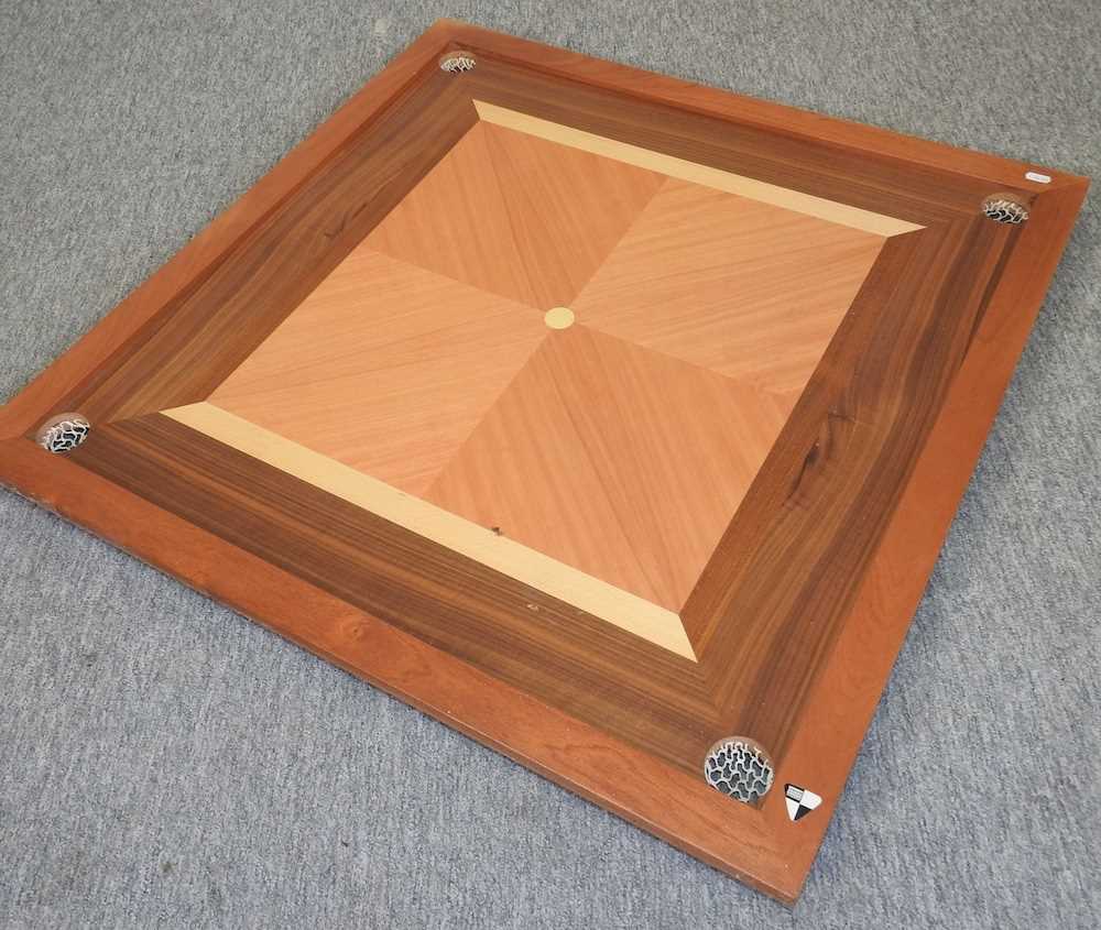 An Indian wooden Carrom games board - Image 3 of 6