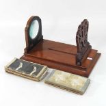 A late 19th century mahogany slide viewer