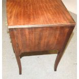 An Edwardian bow front side table,