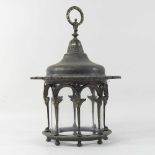 A 19th century cast iron lantern,