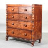 A 19th century mahogany Scottish chest,