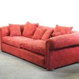 A Duresta modern red upholstered sofa