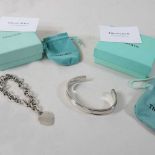 A modern Tiffany & Co silver bracelet,