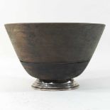 A 19th century treen maser bowl,