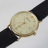A 9 carat gold cased gentleman's Geneve wristwatch,