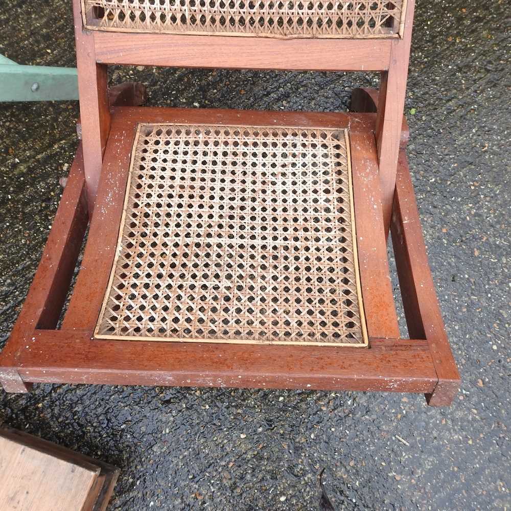 A 19th century folding plantation chair, - Image 8 of 8
