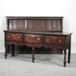 An 18th century oak dresser