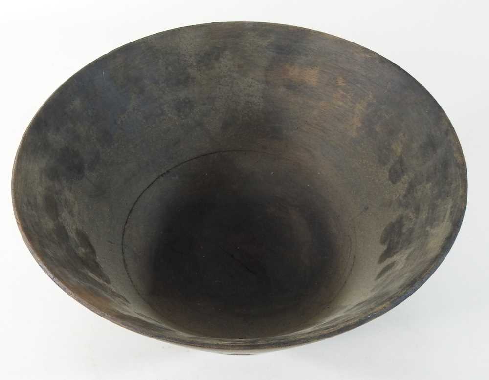 A 19th century treen maser bowl, - Image 3 of 6