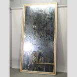 A large modern wall mirror