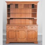 A modern light oak dresser,