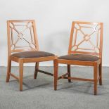 A set of four Scandinavian chairs