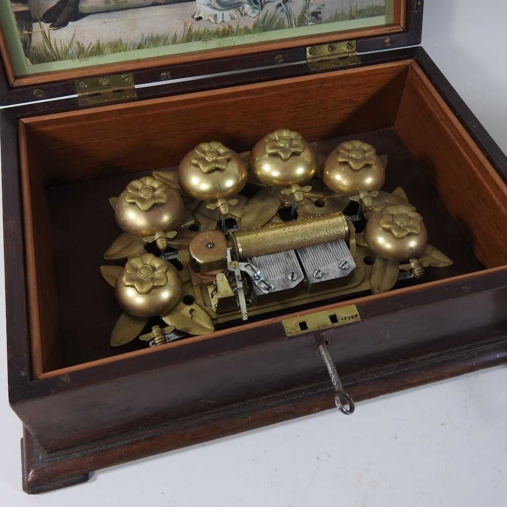 An early 20th century Swiss musical box, - Image 5 of 8