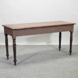 A Victorian mahogany and painted serving table,