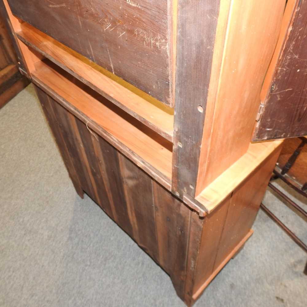 An Edwardian satin walnut dressing chest, - Image 9 of 11