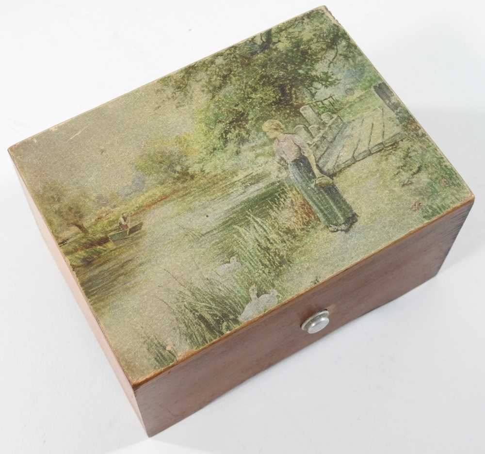 A small Victorian Tunbridgeware box, - Image 6 of 8