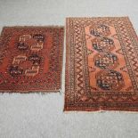 A Turkish woollen rug,