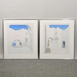 Ricardo Wolfson, 20th century, pair of landscapes